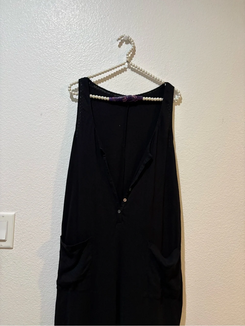 Hatch 2 Small  Black Nursing Pointelle Lightweight Lounge Jumper
